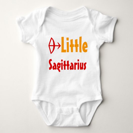 Little Sagittarius ベビーボディスーツ (正面)