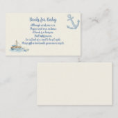 Little Sailor Aboard Blue Enclosure Card エンクロージャーカード (正面/裏面)