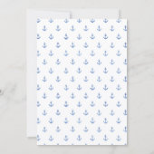 Little Sailor Baby Shower Invitation  招待状 (裏面)