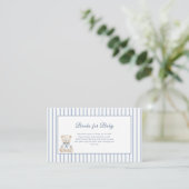 Little Sailor Coastal Baby Shower  Enclosure Card エンクロージャーカード (スタンド正面)