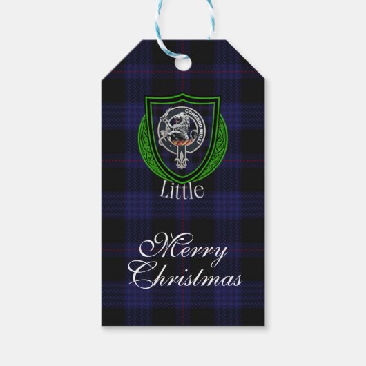 Little Scottish Clan Tartan & Crest ギフトタグ (正面)