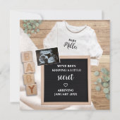 Little Secret Sonogram超音波写真妊娠 案内状 (正面)