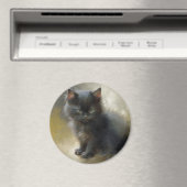 Little Shadow Black Kitten マグネット (インサイチュ (食洗機))