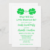 Little Shamrockジェンダーの発表 招待状 (正面/裏面)