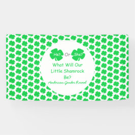 Little Shamrockジェンダーの発表 横断幕