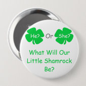 Little Shamrockジェンダーの発表 缶バッジ (正面&裏面)