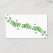 Little Shamrock Baby Shower Books forベビー 名刺 (裏面)
