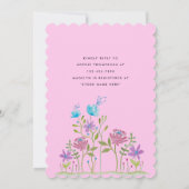 Little sheep in watercolor 招待状 (裏面)