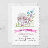 Little sheep in watercolor 招待状 (正面)