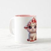 Little sheep mug ツートーンマグカップ (正面左)