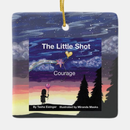 Little Shot Courage Book Cover Ceramic Ornament セラミックオーナメント (正面)