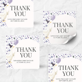 Little Silly Goose Baby Shower スクエアシール