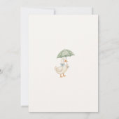 Little Silly Goose baby Shower 招待状 (裏面)