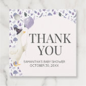 Little Silly Goose Baby Shower Square フェイバータグ (正面)