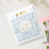 Little Silly Goose Blue Baby Shower Thank you フェイバーバッグ (封をした状態)