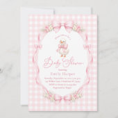 Little Silly Goose Coquette Baby Shower 招待状 (正面)