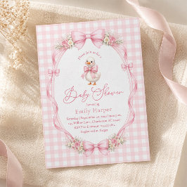 Little Silly Goose Coquette Baby Shower 招待状