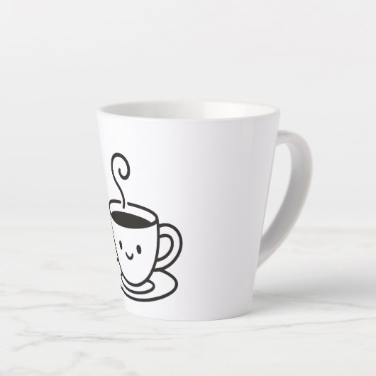 Little sips , Big smiles カフェラテマグ (右アングル)