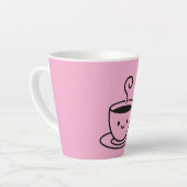 Little sips , Big smiles カフェラテマグ (左アングル)