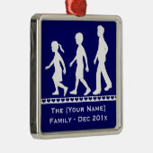 Little Sister, Big Brothers：シルエット兄弟姉妹 メタルオーナメント (右)