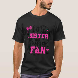 Little Sister Biggest Fan Soccer Sister Of A Socce Tシャツ