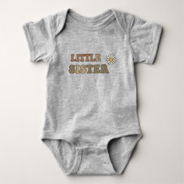 Little Sister Bodysuit for Newborns - Soft Cotton ベビーボディスーツ