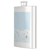 Little Skiers On Snowy Hill  フラスク (左)