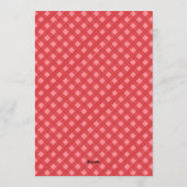 Little Slice of Fun Pink Girl Pizza Baby Shower 招待状 (裏面)