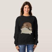 Little Sloth and Pug Essential T-Shirt 228 スウェットシャツ (正面フル)