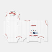 Little Slugger Baseball 1st Birthday フェイバーボックス (折り畳みなし)