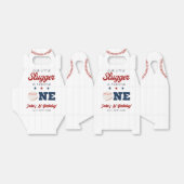 Little Slugger Baseball 1st Birthday フェイバーボックス (折り畳みなし)