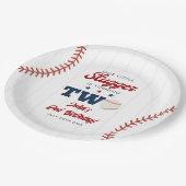 Little Slugger Baseball 2nd Birthday ペーパープレート (アングル)