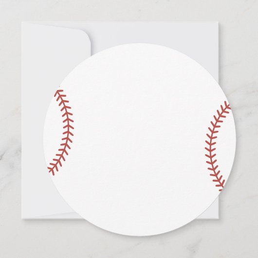 Little Slugger Baseball 2nd Birthday Ball 招待状 (裏面)