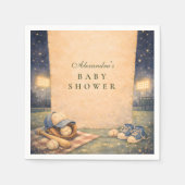 Little Slugger Baseball Baby Shower スタンダードカクテルナプキン (正面)