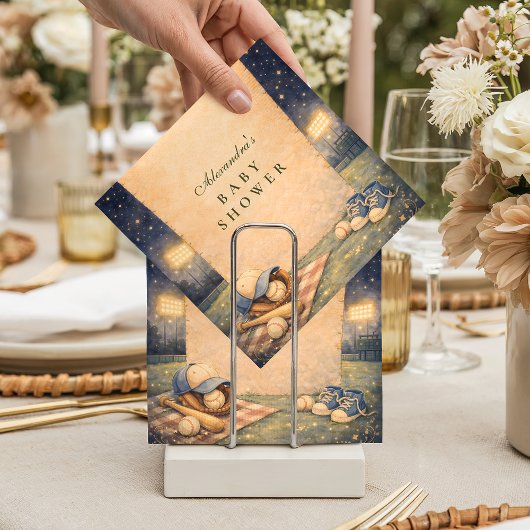 Little Slugger Baseball Baby Shower スタンダードカクテルナプキン