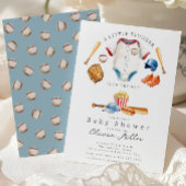 Little Slugger Baseball Baby Shower Invite 招待状
