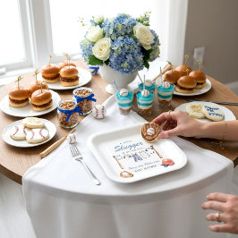 Little Slugger Baseball Baby Shower Paper Plates ペーパープレート