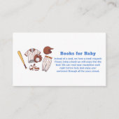 Little Slugger Baseball Books For Baby Shower  エンクロージャーカード (正面)