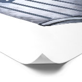 Little Slugger Baseball Shirt Baby Shower Welcome ポスター (角)