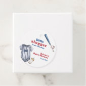 Little Slugger Baseball Shirt Bottle Baby Shower フェイバータグ (インサイチュ)