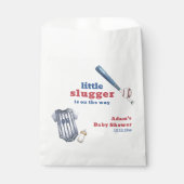 Little Slugger Baseball Shirt Bottle Baby Shower  フェイバーバッグ (正面)