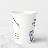 Little Slugger Baseball Shirt Bottle Baby Shower  紙コップ (左)