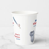 Little Slugger Baseball Shirt Bottle Baby Shower  紙コップ (右)