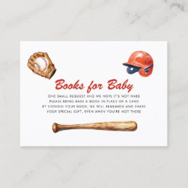 Little Slugger Books for Baby Shower Card エンクロージャーカード