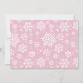 Little Snowflake First Birthday Partyの写真 招待状 (裏面)