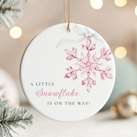 Little Snowflake Girl Ornament セラミックオーナメント