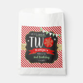 Little Snowflake Turning 2! Christmas 2nd Birthday フェイバーバッグ (正面)