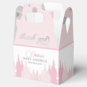 Little Snowflake Winter Baby Shower フェイバーボックス (オープン)