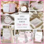 Little Snowflake Winter Baby Shower ペーパープレート