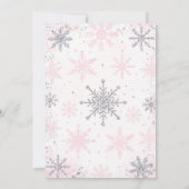Little Snowflake Winter Baby Shower Invitation 招待状 (裏面)